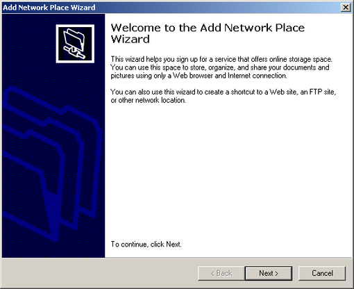 Configurare Windows XP pentru acces cont storage 24host.ro